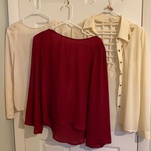 🪁 3/$12 - Three sheer tops